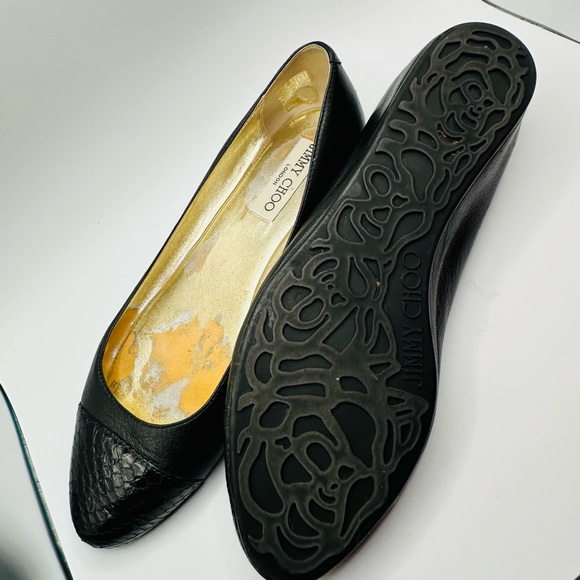 Jimmy Choo Waine Snake-Toe Ballet flats size 37.5 (7.5) - Picture 6 of 7